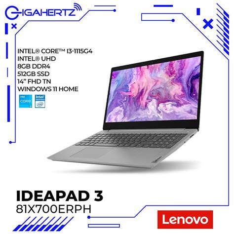 ideapad 3|Lenovo IdeaPad 3 14ITL05 81X700ERPH .